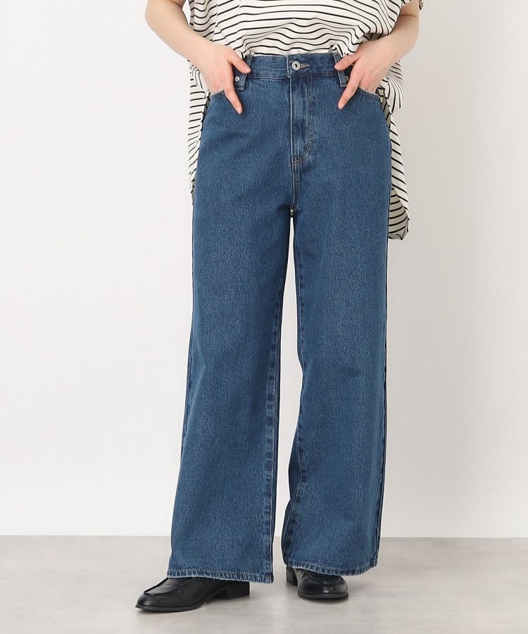 美品　INSCRIRE ダークグレー ワイドデニム DENIM – INSCRIRE