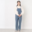 ザ ショップ ティーケー（ウィメン）(THE SHOP TK(Women))のレスウォーターデニムサロペット【洗濯機OK】 ブルー(092)