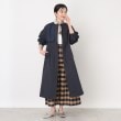 ザ ショップ ティーケー（ウィメン）(THE SHOP TK(Women))の【デニム切替】ノーカラーコート ネイビー(094)