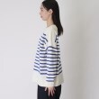 ザ ショップ ティーケー（ウィメン）(THE SHOP TK(Women))の【首周りすっきり/体形カバー】リラックスボーダーチュニックニット2