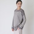 ザ ショップ ティーケー（ウィメン）(THE SHOP TK(Women))の【首周りすっきり/体形カバー】リラックスボーダーチュニックニット8