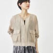 ザ ショップ ティーケー（ウィメン）(THE SHOP TK(Women))の【程よい透け感】シアーブルゾン/洗える グレージュ(050)