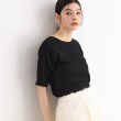 ザ ショップ ティーケー（ウィメン）(THE SHOP TK(Women))の【腕周りカバー】ぽこぽこTシャツ/洗濯機OK ブラック(019)