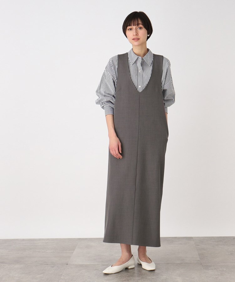 ザ ショップ ティーケー（ウィメン）(THE SHOP TK(Women))のバッククロスジャンスカ/洗濯機OK19