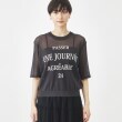 ザ ショップ ティーケー（ウィメン）(THE SHOP TK(Women))の【ドライタッチ/程よい透け感】ロゴシアーニット/洗える1