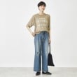 ザ ショップ ティーケー（ウィメン）(THE SHOP TK(Women))の【ドライタッチ/程よい透け感】ロゴシアーニット/洗える9