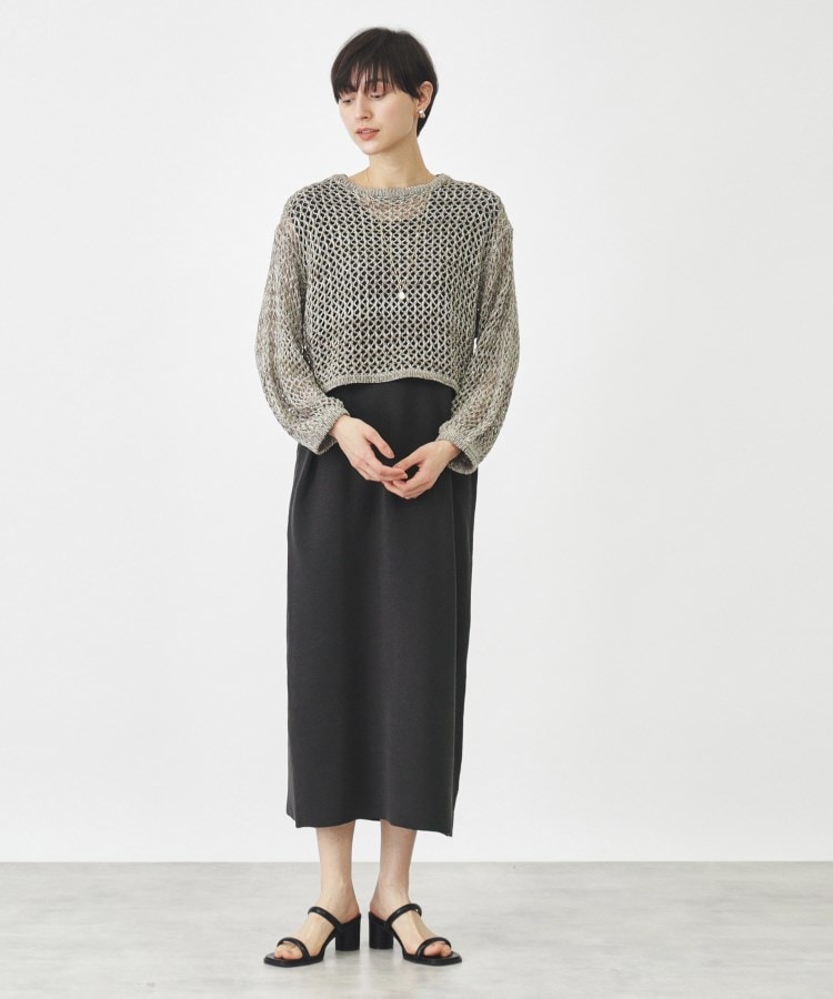 ザ ショップ ティーケー（ウィメン）(THE SHOP TK(Women))の【セットアイテム】メッシュニット×ワンピース21