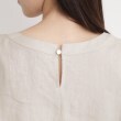 ザ ショップ ティーケー（ウィメン）(THE SHOP TK(Women))のリネンブレンド袖タックブラウス【洗濯機OK】6
