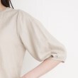 ザ ショップ ティーケー（ウィメン）(THE SHOP TK(Women))のリネンブレンド袖タックブラウス【洗濯機OK】7