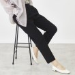 ザ ショップ ティーケー（ウィメン）(THE SHOP TK(Women))のハイパーストレッチテーパードパンツ/洗える ブラック(019)