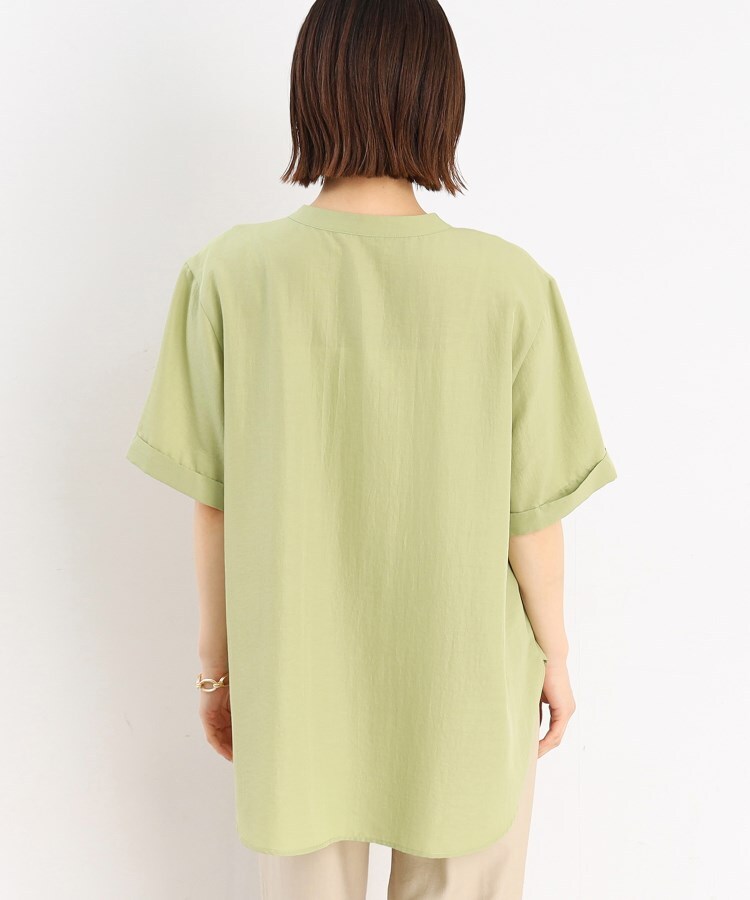 ザ ショップ ティーケー（ウィメン）(THE SHOP TK(Women))の【魅せる体型カバー服】Wポケット6分袖シャツ/洗える13