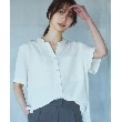 ザ ショップ ティーケー（ウィメン）(THE SHOP TK(Women))の【魅せる体形カバー服】Wポケット6分袖シャツ/洗える28