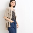 ザ ショップ ティーケー（ウィメン）(THE SHOP TK(Women))の【魅せる体型カバー服】Wポケット6分袖シャツ/洗える34