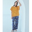 ザ ショップ ティーケー（ウィメン）(THE SHOP TK(Women))のプリントウエストゴムパンツ【洗濯機OK】4