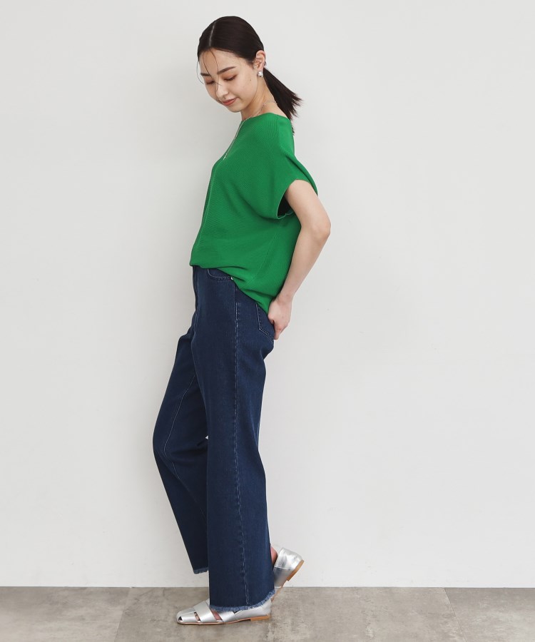 ザ ショップ ティーケー（ウィメン）(THE SHOP TK(Women))の【美脚/環境に優しい】レスウォーターフレアデニム/洗濯機OK19