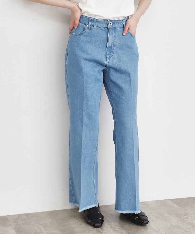 ザ ショップ ティーケー（ウィメン）(THE SHOP TK(Women))の【美脚/環境に優しい】レスウォーターフレアデニム/洗濯機OK21