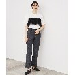 ザ ショップ ティーケー（ウィメン）(THE SHOP TK(Women))の【美脚/環境に優しい】レスウォーターフレアデニム/洗濯機OK4