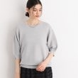 ザ ショップ ティーケー（ウィメン）(THE SHOP TK(Women))の【UVケア/さらさら/洗える】ヘルシーニット ライトグレー(011)