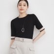 ザ ショップ ティーケー（ウィメン）(THE SHOP TK(Women))のオーガンジー切替リブニット【洗える】11