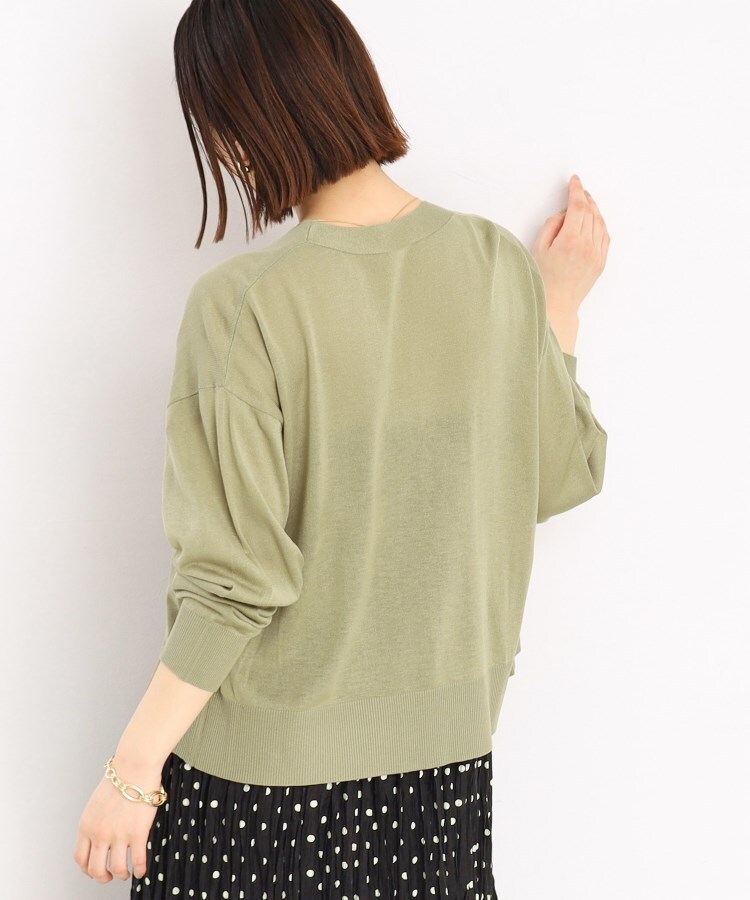 ザ ショップ ティーケー（ウィメン）(THE SHOP TK(Women))の【冷房対策】さらりと羽織る麻調カーデ/洗濯機OK24