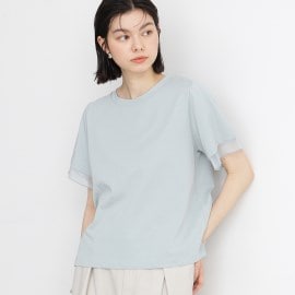 ザ ショップ ティーケー（ウィメン）(THE SHOP TK(Women))の【UV/接触冷感/洗濯OK/毛玉になりにくい】袖シアーTシャツ