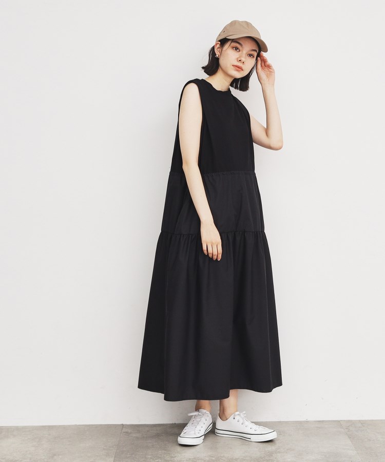 ザ ショップ ティーケー（ウィメン）(THE SHOP TK(Women))のフハク切替ドロストワンピース【洗える】10