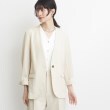 ザ ショップ ティーケー（ウィメン）(THE SHOP TK(Women))の【イージーケア/洗濯機OK】ノーラペル9分袖ジャケット24