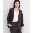 ザ ショップ ティーケー（ウィメン）(THE SHOP TK(Women))の【イージーケア/洗濯機OK】ノーラペル9分袖ジャケット1
