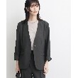 ザ ショップ ティーケー（ウィメン）(THE SHOP TK(Women))の【イージーケア/洗濯機OK】ノーラペル9分袖ジャケット20