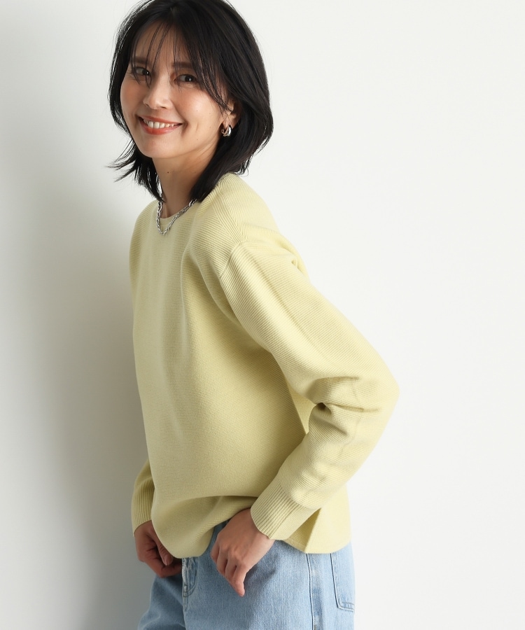 ザ ショップ ティーケー（ウィメン）(THE SHOP TK(Women))の【毛玉になりにくい/蓄熱性】春色_美人ガーターニット/洗える/体形カバー31