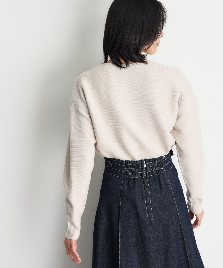 ザ ショップ ティーケー（ウィメン）(THE SHOP TK(Women))の【毛玉になりにくい/蓄熱性】春色_美人ガーターニット/洗える/体形カバー47