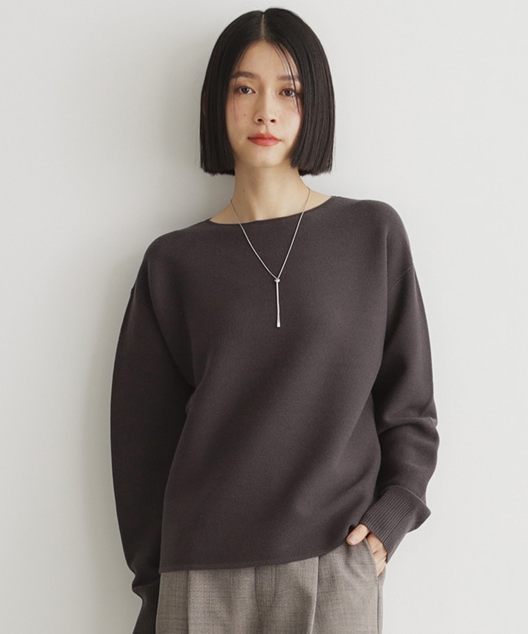 ザ ショップ ティーケー（ウィメン）(THE SHOP TK(Women))の【毛玉になりにくい/蓄熱性】春色_美人ガーターニット/洗える/体形カバー15