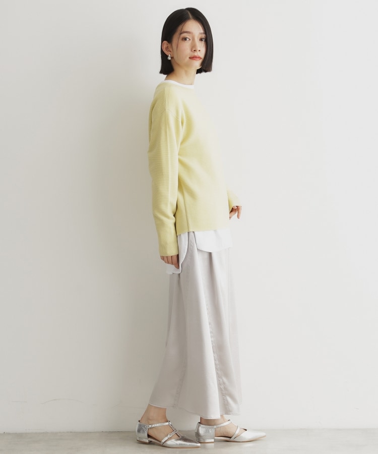 ザ ショップ ティーケー（ウィメン）(THE SHOP TK(Women))の【毛玉になりにくい/蓄熱性】春色_美人ガーターニット/洗える/体形カバー14