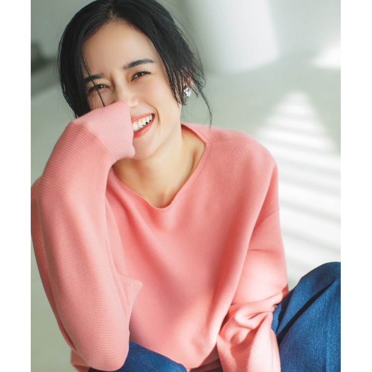ザ ショップ ティーケー（ウィメン）(THE SHOP TK(Women))の【毛玉になりにくい/蓄熱性】春色_美人ガーターニット/洗える/体形カバー ニット/セーター