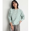 ザ ショップ ティーケー（ウィメン）(THE SHOP TK(Women))の【毛玉になりにくい/蓄熱性】春色_美人ガーターニット/洗える/体形カバー24