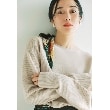 ザ ショップ ティーケー（ウィメン）(THE SHOP TK(Women))の【毛玉になりにくい/蓄熱性】春色_美人ガーターニット/洗える/体形カバー グレージュ(050)