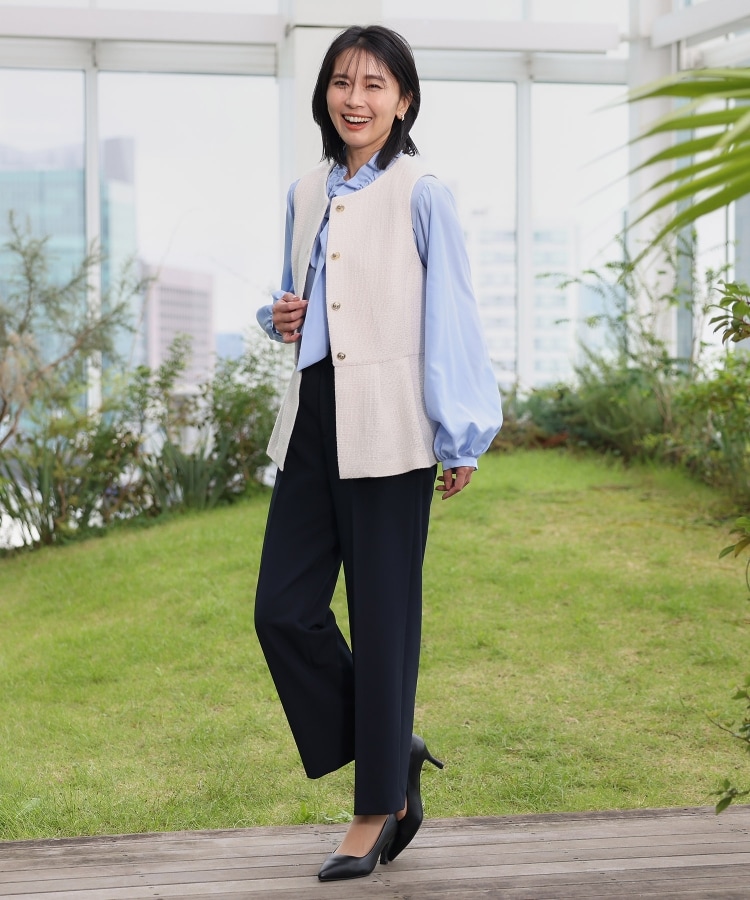 ザ ショップ ティーケー（ウィメン）(THE SHOP TK(Women))の【ONOFF活躍/セレモニー】ツイードペプラムジレ/洗える8