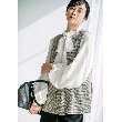 ザ ショップ ティーケー（ウィメン）(THE SHOP TK(Women))の【ONOFF活躍/セレモニー】ツイードペプラムジレ/洗える ブラック(419)