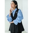 ザ ショップ ティーケー（ウィメン）(THE SHOP TK(Women))の【汚れ＆シワが付きにくい/セレモニー/通勤】ダブルクロスジレ/洗濯機OK ブラック(019)