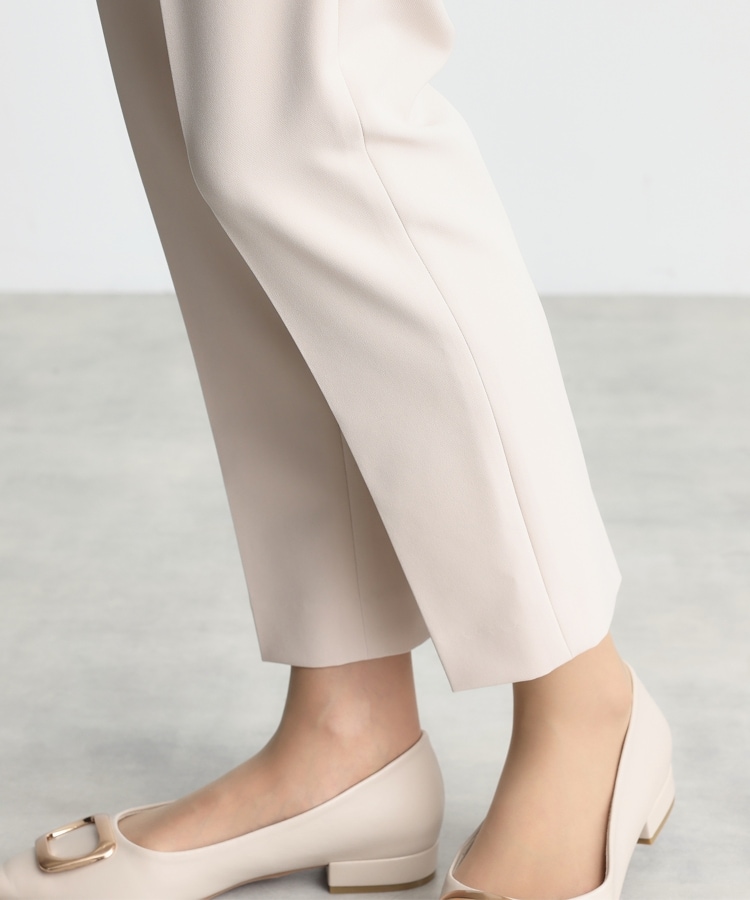 ザ ショップ ティーケー（ウィメン）(THE SHOP TK(Women))の【汚れ防止/シワになりにくい/セレモニー/通勤】ダブルクロステーパードパンツ/洗える/サスティナブル18