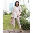 ザ ショップ ティーケー（ウィメン）(THE SHOP TK(Women))の【汚れ防止/シワになりにくい/セレモニー/通勤】ダブルクロステーパードパンツ/洗える/サスティナブル5