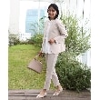 ザ ショップ ティーケー（ウィメン）(THE SHOP TK(Women))の【汚れ防止/シワになりにくい/セレモニー/通勤】ダブルクロステーパードパンツ/洗える/サスティナブル7