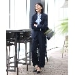 ザ ショップ ティーケー（ウィメン）(THE SHOP TK(Women))の【汚れ防止／シワになりにくい／セレモニー／通勤】ダブルクロスワイドパンツ／洗える／サスティナブル24