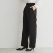 ザ ショップ ティーケー（ウィメン）(THE SHOP TK(Women))の【汚れ防止／シワになりにくい／セレモニー／通勤】ダブルクロスワイドパンツ／洗える／サスティナブル ブラック(019)