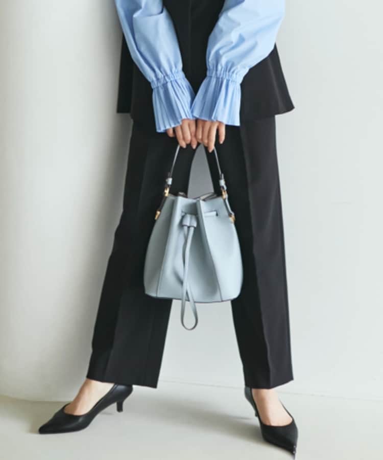 ザ ショップ ティーケー（ウィメン）(THE SHOP TK(Women))の【ONOFF活躍/セレモニー/通勤】杢調カルゼテーパードパンツ/洗える3