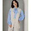 ザ ショップ ティーケー（ウィメン）(THE SHOP TK(Women))の【ONOFF活躍/セレモニー/通勤】ギャザーリボンタイブラウス/洗える1