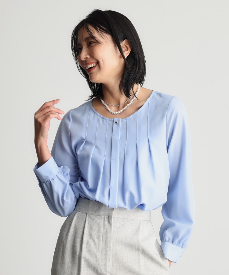 ザ ショップ ティーケー（ウィメン）(THE SHOP TK(Women))の【セレモニー/通勤】フロントタックブラウス1