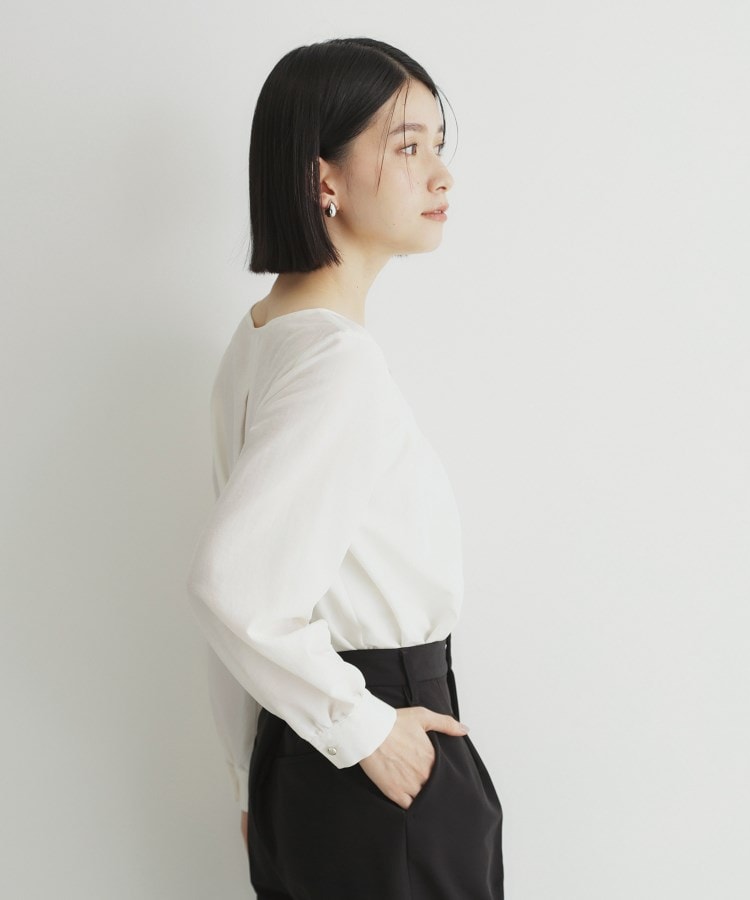 ザ ショップ ティーケー（ウィメン）(THE SHOP TK(Women))の【セレモニー/通勤】フロントタックブラウス3