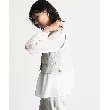 ザ ショップ ティーケー（ウィメン）(THE SHOP TK(Women))の【セットアップ可／ONOFF活躍】カルゼショートジレ／洗える13
