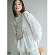 ザ ショップ ティーケー（ウィメン）(THE SHOP TK(Women))の【セットアップ可／ONOFF活躍】カルゼショートジレ／洗える グレージュ(050)